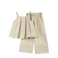 thumbnail image 5 of Qtocio Ensemble 2 Pcs pour Filles, Débardeur Sans Manches à Encolure Ras du Cou et Pantalon Grand, Mode Décontractée Été, 5 of 5