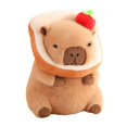 thumbnail image 2 of HILABEE Capybara Toy Cute Capybara Stuffed Animal 30cm Comfortable Kids Room Decor bread light brown, 2 of 9