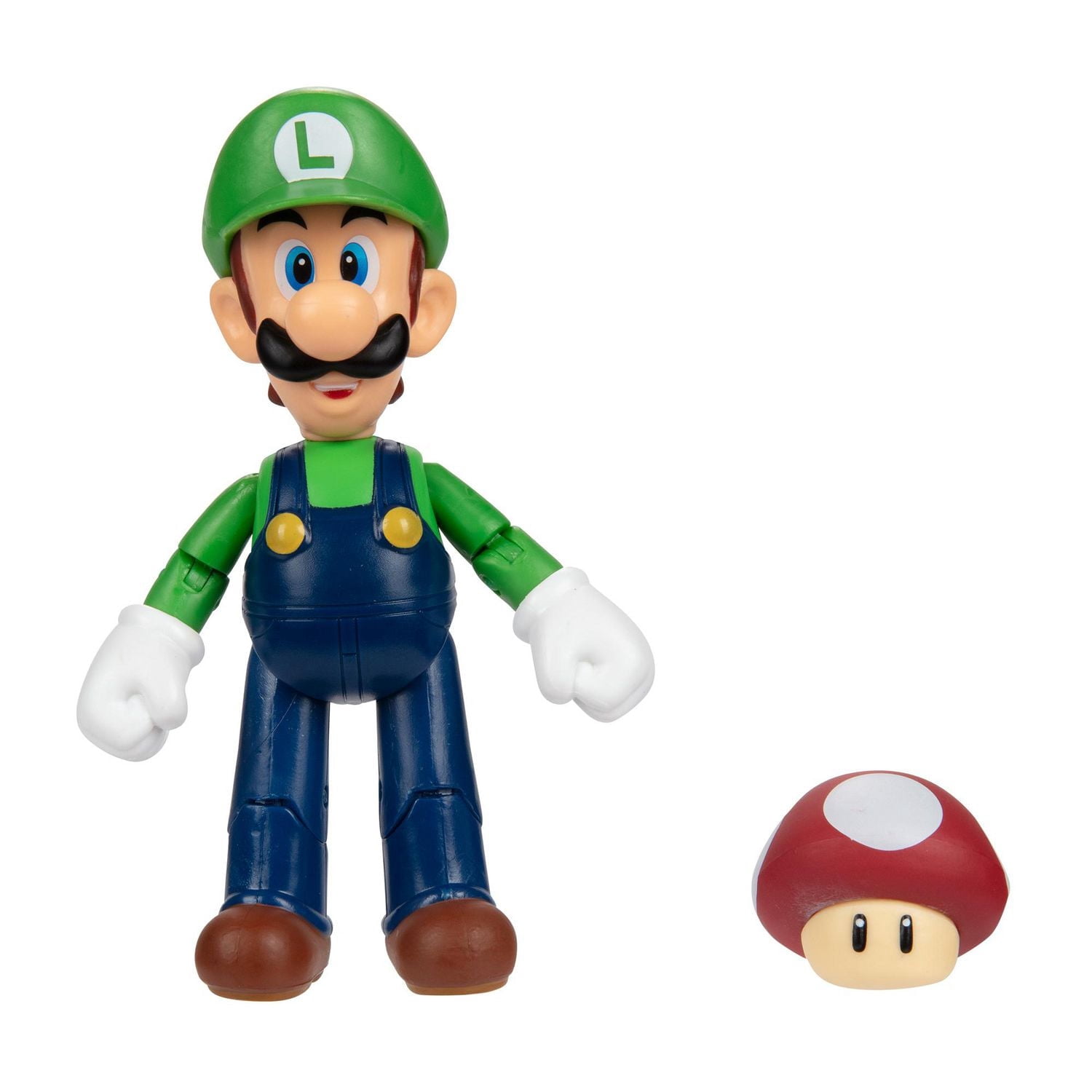 Figures 4 pouces du Monde de Nintendo - Luigi avec super champignon