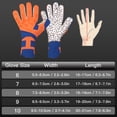 thumbnail image 2 of Goalkeeper Gloves in Bright Orange, Size 10 - Durable Latex and Polyester Material for Optimal Performance, 2 of 6