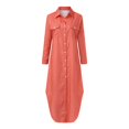 thumbnail image 4 of Ketyyh-chn99 Robes Femmes Robe Évasée à Fleurs Combinaisons Manches à Volants Shorts Robe Mini Orange,2TG, 4 of 5
