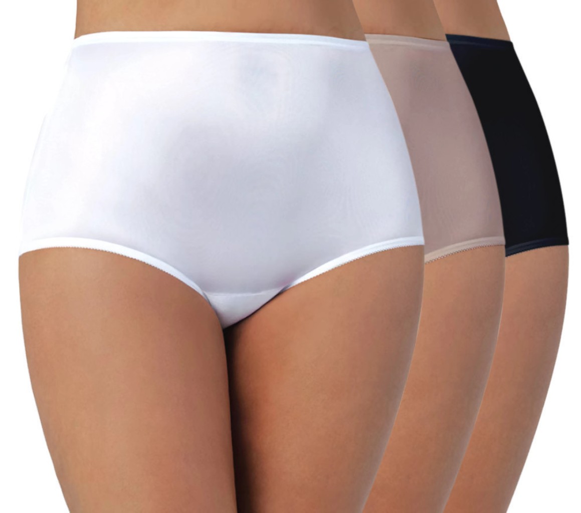 Vanity Fair Womens Perfectly Yours Ravissant Tailored Nylon Brief, 6, WDB MULTI