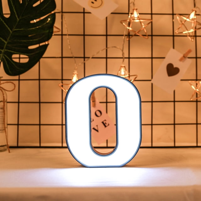 RKSTN Night Light Creative LED Letter Lights Night Light Plastic English Letters Light Lamp Decor Led Lights