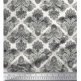 thumbnail image 1 of Soimoi Rayon Crepe Fabric Swirls & Paisley Printed Fabric 1 Yard 46 Inch Wide, 1 of 3