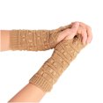 thumbnail image 2 of RXIRUCGD Gants d'Hiver pour Femmes Chauffe-Poignets et Bras Extensibles Gants Tricotés Sans Doigts, 2 of 3