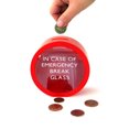 thumbnail image 4 of 2 Pieces Novelty Safe Red MoneyBox Saving Bank Emergency Coin Smash Piggy Bank, 4 of 6