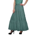 thumbnail image 4 of Moomaya Jupe Longue Imprimée pour Femmes Style Portefeuille Grande Taille Jupe Maxi à 3 Niveaux, 4 of 6