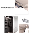 thumbnail image 4 of Lefu 2PCS Wardrobe Clothes Tube Support Closet Rod Pole End Bracket Thickening Holder, 4 of 9