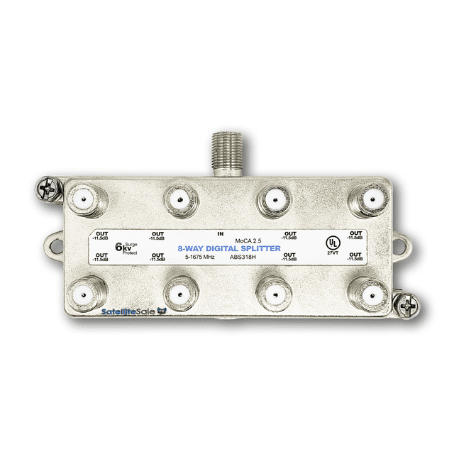 Amphenol Electronics Compatible 8-Way Digital Splitter MoCA 2.5 ABS318H