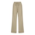 thumbnail image 4 of VEKDONE Womens Linen Long Pants Khaki XXL, 4 of 4