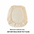 thumbnail image 3 of EGNMCR Bed Sheet Winter Velvet Bed Piece Padded Bed Cover Mattress Protector Thickened Coral Velvet Bed Cover Velvet Bedspread Rabbit Velvet Bedspread, 3 of 7