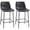 Noir, variante sur HOMCOM Tabourets de Bar Modernes Ensemble de 2 Chaises de Bar Hauteur Comptoir Cuisine