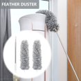 thumbnail image 1 of Extendable Feather Duster Bendable Microfiber Duster with Stainless Steel Extension Pole 18” to 110‘‘ Washable Cobweb Brush Static Hand Duster for Cleaning Ceiling Fan Cobweb Cars Furnitu, 1 of 9