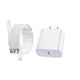 thumbnail image 1 of iPhone 14 13 12 11 Fast Charger [Apple MFi Certified] 20W PD Type C Power Wall Charger with 6FT Charging Cable Compatible iPhone 14/14 Max/14 Pro/13/13 Pro Max/12/12 Pro/12 Pro Max/11/11 Pro iPad, 1 of 9