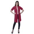 thumbnail image 2 of Moomaya Womens Half Sleeve Shrug Open Front Long Cardigan Lightweight Summer Fit, 2 of 7