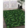 thumbnail image 3 of Ahgly Company Tapis Rectangulaire Lavable en Machine Intérieur Vert Transitionnel, 3 Pieds x 5 Pieds, 3 of 7