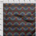 thumbnail image 2 of oneOone Georgette Viscose Fabric Stripe Ikat Decor Fabric Printed BTY 42 Inch Wide, 2 of 4
