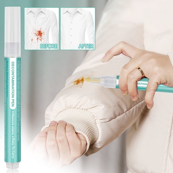 WSBDENLK Bleach Pen,Bleach Pen for Clothing,Portable Bleach Pen for Clothing Stain Removal,Grease Stain Remover Wash Free Laundry Clean Pen Instantly Remove Stains 5Ml