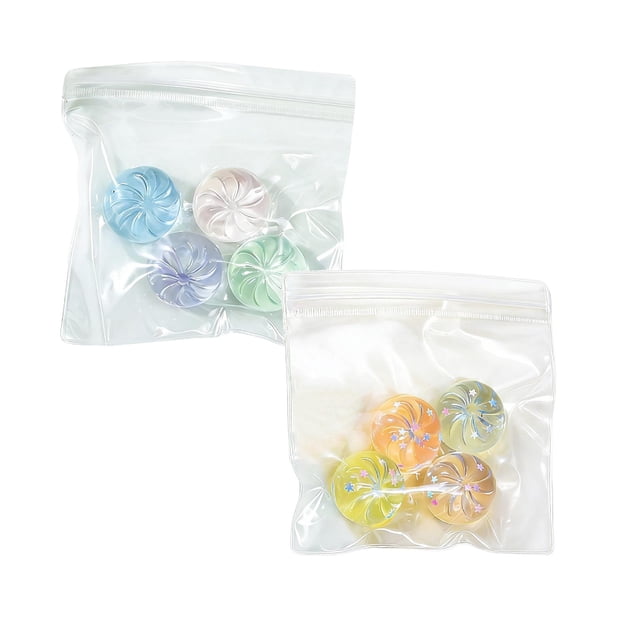 LAMDAWE 8 Pcs 1.2 Pouces Paillettes Ravioli Colorés Paillettes Raviolis Doux à Presser Jouet de Décompression Mignon Anti-Anxiété Jouet d'Agitation Cadeau de Pâques Faveur de Fête pour Paniers de Pâques