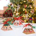 thumbnail image 3 of 50Pcs Christmas Candy Box Cute Santa Claus Snowman Elk Styles Red Ribbon Letter Label Card Packaging Box Portable Triangle Paper Box Christmas Gift Box Party Favors, 3 of 8