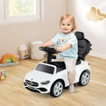 thumbnail image 4 of Costway Kids Ride on Push Car Mercedes-Benz Licensed 3-in-1 Sliding Car White, 4 of 11