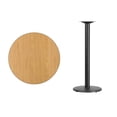 thumbnail image 2 of Bowery Hill Table de Bar de Restaurant Ronde de 30 Pouces en Noir et Naturel, 2 of 2