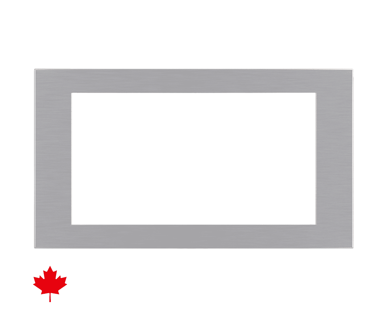SHARP SKM166430LS 30" Built-in Microwave Oven Trim Kit, Stainless Steel, Compatible with Sharp® SMC1664KSC, Standard & Flush Mount