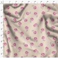 thumbnail image 4 of Soimoi White Georgette Viscose Fabric Grandiflora Roses Floral Print Fabric by the Yard 42 Inch Wide, 4 of 5