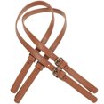 thumbnail image 1 of Sangle de Sac à Main en Cuir Synthétique Durable Réglable Accessoires de Remplacement Marron 2 Pcs, 1 of 8
