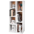 thumbnail image 1 of 7-Cube Storage Shelf, Cube Storage Organizer Modern Free Standing Bookshelf Bookcase Wooden Shelving Cabinet, White, 1 of 7