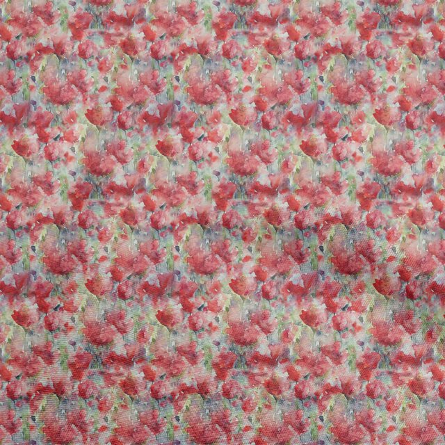 oneOone Viscose Jersey Red Fabric Abstract Floral Sewing Craft Projects Fabric Prints By Yard 60 Inch Wide