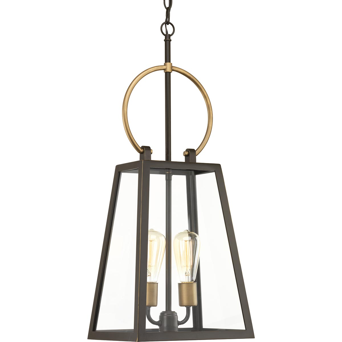 Progress P550028-020 Barnett 2-Light Pendant Lantern, 26.88" Outdoor Light