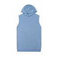 thumbnail image 1 of Timegard Shirts for Men Summer Solid Color Sleeveless Hoodies Pullover Top Casual Workout Tee Shirts, 1 of 5