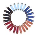 thumbnail image 5 of 5pcs Cable Holder Organizer Genuine Leather Winder Earphones Cable Management Wrapped Cord Line Wrap Wire Wirding Thread Tool Red, 5 of 5