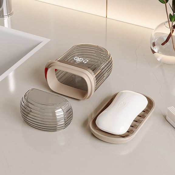 GFHFHITJ Soap Storage Plastic Soap Box Toilet Soap Box with Lid Sealed and Leak Proofportable Soap Box for Travel