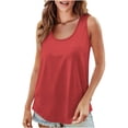 thumbnail image 1 of Dealovy Womens Tank Tops Causal Summer Sleeveless Camisole Shirts Round Neck Loose Fitted Beach Tunic Tops, 1 of 7