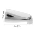 thumbnail image 2 of DECORNIJIA Water Flow Control Bathtub Faucet Spout Silver 1Set, 2 of 8