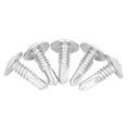 thumbnail image 2 of Vis de Perçage, Fixations en Acier au Carbone Vis Autoperçage Zinc Blanc Haute Résistance Galvanisé M4.8x16mm pour Acier pour Plaque Métallique Rondelle Ronde, 2 of 8