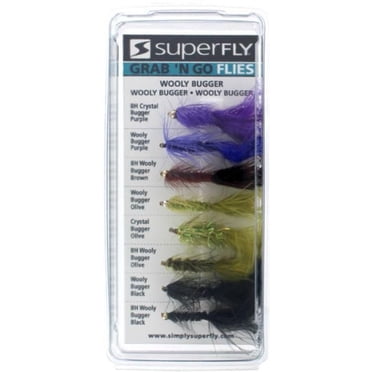 Superfly FLYAST-52P Grab N Go Wooly Bugger Fly Asst 8/pk specific selection
