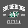 thumbnail image 2 of CFL Saskatchewan Roughriders Chandail à Capuchon Grand Format à Motif de Football Gris Chiné Foncé, 2 of 4