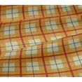 thumbnail image 5 of oneOone Viscose Jersey Light Yellow Fabric Madras Check Sewing Craft Projects Fabric Prints By Yard 60 Inch Wide, 5 of 5