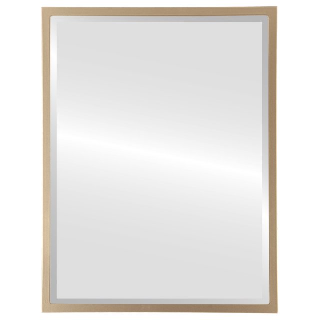 London Framed Rectangle Mirror - Gold Spray - 21" x 31"