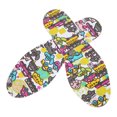 thumbnail image 3 of Semelles de Chaussures, Semelle de Chaussures pour Enfants Résistante à l'Usure et Respirante à Motif Imprimé de Dessin Animé pour Absorber la Sueur, Ultralégère, pour la Maison, Voiture de Dessin Animé, Cœur, 3 of 8