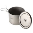 thumbnail image 4 of Lixada 1600ml Pot en Titane Pot Portable Ultraléger avec Couvercle et Poignée Pliable Camping en Plein Air Randonnée, 4 of 7