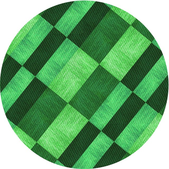 Ahgly Tapis d'Intérieur Lavable en Machine Carré Vert, 3 Pieds Carré