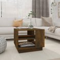 thumbnail image 1 of vidaXL Coffee Table Smoked Oak 55x55x43 cm Engineered Wood, 1 of 4