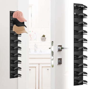 Iumwxz Cintres Support de Rangement pour Casquettes de Baseball Support Mural pour Casquettes Multi-Couches et Double Couche Crochets Support en Plastique Noir pour Essentiels