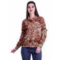 thumbnail image 3 of Moomaya Chemise Boutonnée Col Classique Manches Longues Haut d'Été Tenue Décontractée, 3 of 4