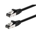 thumbnail image 1 of Monoprice Cat8 Patch Cable - 14 Feet - Black | Double Shielded (S/FTP), 28AWG, 2GHz, 40G, Pure Bare Copper, Snagless RJ45, Ethernet Cable, 1 of 2