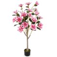 thumbnail image 1 of Costway 1 PCS 51" Artificial Magnolia Tree with Elegant PEVA Leaves Multi-branch Trunks, 1 of 10